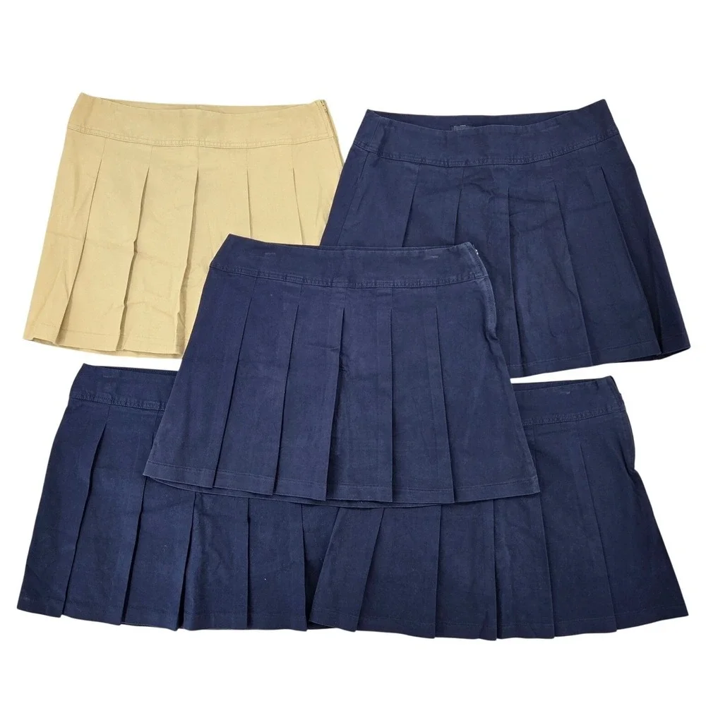 The Children's Place NEW 18‎ Plus Pleated School Uniform Preppy Skort Lot of 5